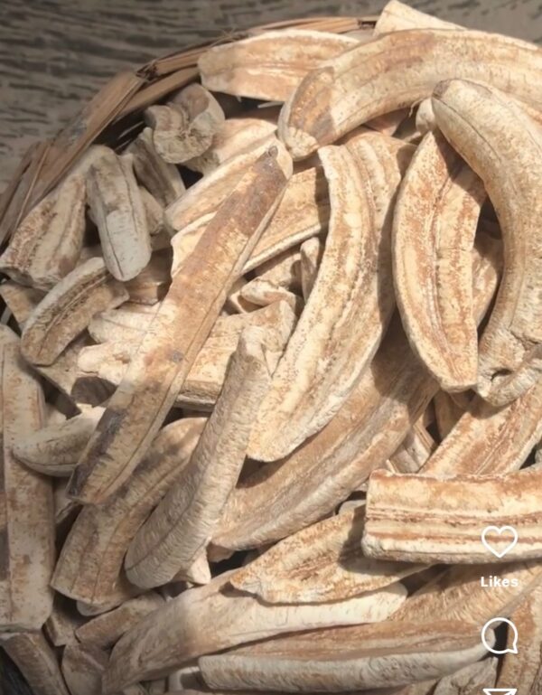 Unripe plantain elubo