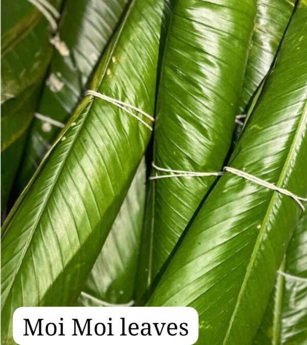 Fresh moi moi leaves